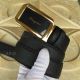 AAA Clone Salvatore Ferragamo Belt On Sale - Black Leather Gold Buckle (2)_th.jpg